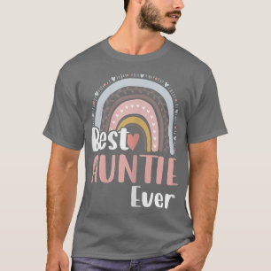 Camiseta Mujeres Corazón Boho Arcoiris Mejor Tía Jamás Madr