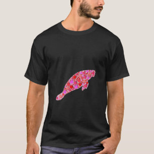 Camiseta Mujeres Corazones Cute Manatee Animales Graciosos 