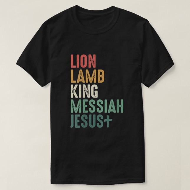Camiseta Mujeres Cordero de León Rey Mesías Jesús Cita Cris (Diseño del anverso)