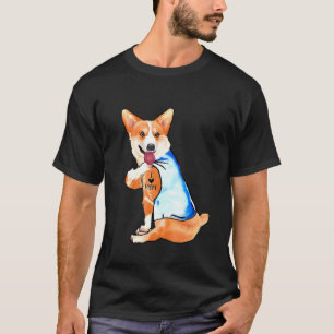 Camiseta Mujeres Corgi Dog Tattoo Amo A Mamá