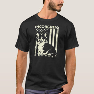 Camiseta Mujeres Corgi Incógnito Para Corgi de la Bandera A
