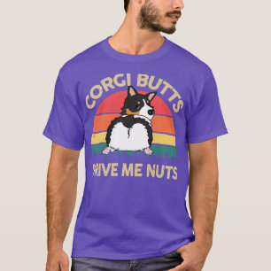 Camiseta Mujeres    CorgiCorgi Butts Me Manejan Nueces Tri 