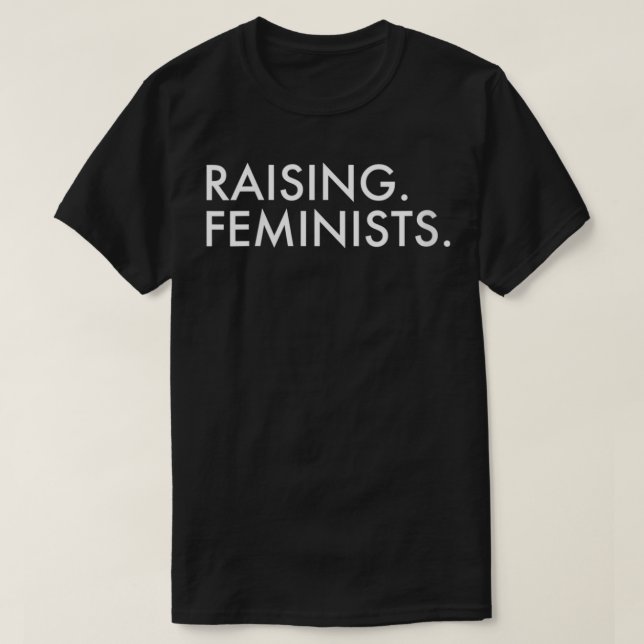 Camiseta Mujeres criando feministas padres feminismo VNeck (Diseño del anverso)