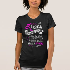 Camiseta Mujeres cristianas de la escritura del verso de la