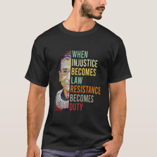 Camiseta Mujeres cuando la injusticia se convierte en resis