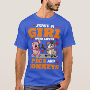 Camiseta Mujeres cultivando Chicas de granjeros de burro cu