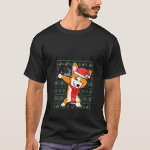 Camiseta Mujeres dabbing corgi Navidades feas sudan navidad