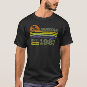 Camiseta Mujeres De 35 Años Asombrosas Desde 1987