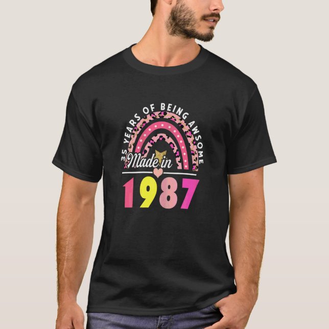 Camiseta Mujeres De 35 Años De Ser Un Impresionante Arcoiri (Anverso)