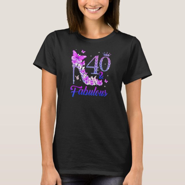 Camiseta Mujeres de 40 años y fabulosas desde 1982 40 (Anverso)
