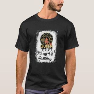 Camiseta Mujeres de 43 años Chica de Melanin negro es mi he