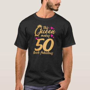 Camiseta Mujeres de 50 años 50 y fabulosas desde 1972 50º