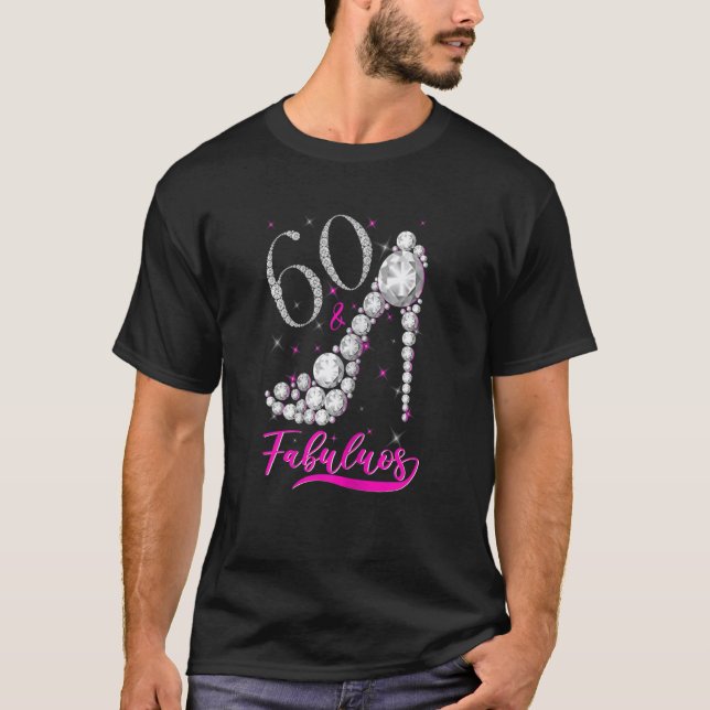 Camiseta Mujeres de 60 años de edad Fabulous Diamond Crown  (Anverso)
