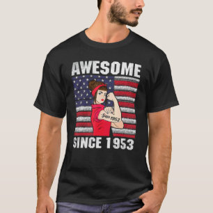 Camiseta Mujeres de 69 años de edad asombrosas desde 1953