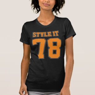 Camiseta Mujeres de algodón de ropa estadounidense NARANJA