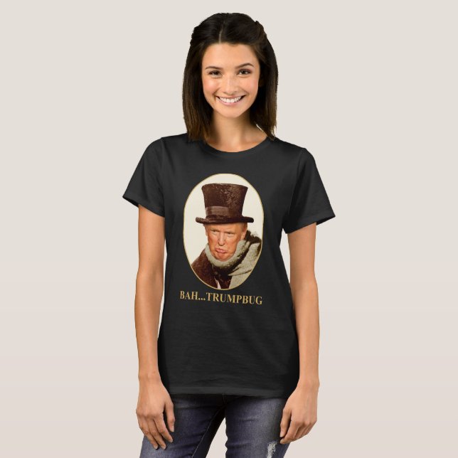 Camiseta Mujeres de Bah TrumpBug oscuras (Anverso completo)