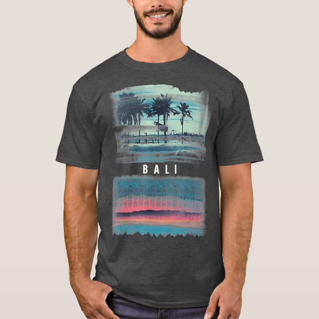 Camiseta Mujeres de Bali Indonesia Beach Hombres (Anverso)