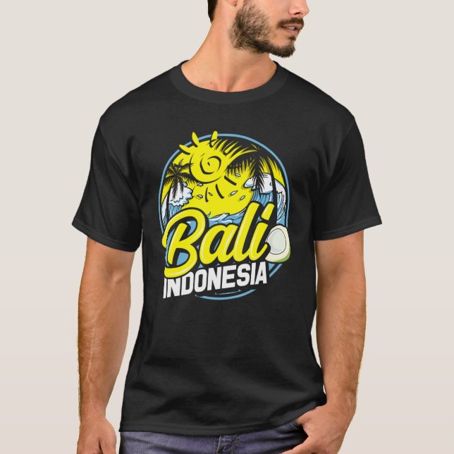 Camiseta Mujeres de Bali Indonesia Hombres Balineses Viajan (Anverso)