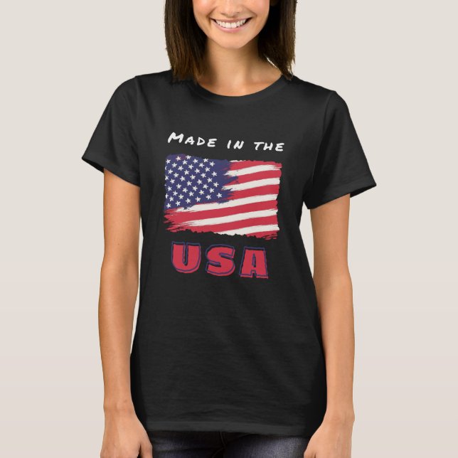Camiseta Mujeres de blk Patriot USA (Anverso)
