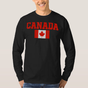 Camiseta Mujeres de Canadá Hombres Niños Bandera Roja de Ho