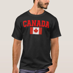 Camiseta Mujeres de Canadá Hombres Niños Bandera Roja de Ho
