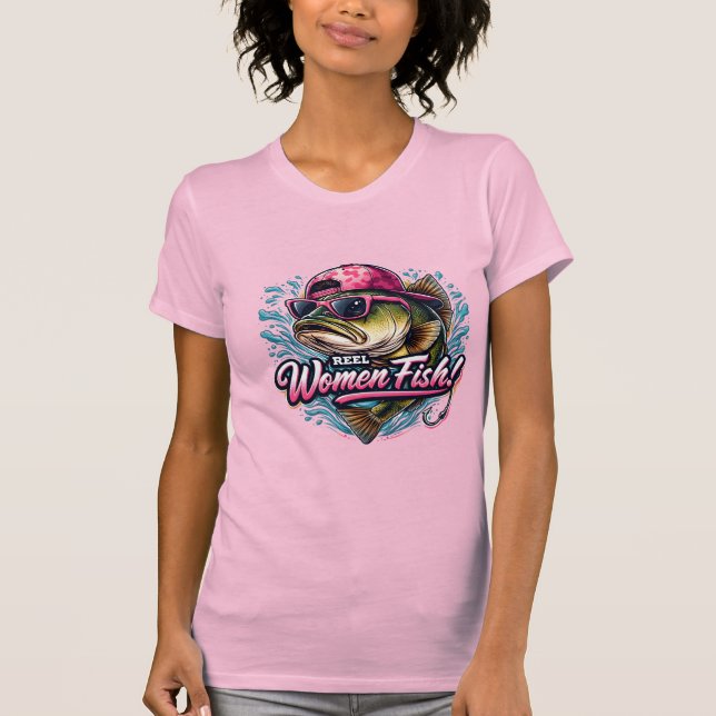 Camiseta Mujeres de carrete pescan (Anverso)