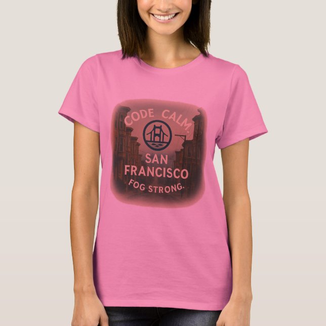 Camiseta Mujeres de ciencia ficción código de té calmo nieb (Anverso)