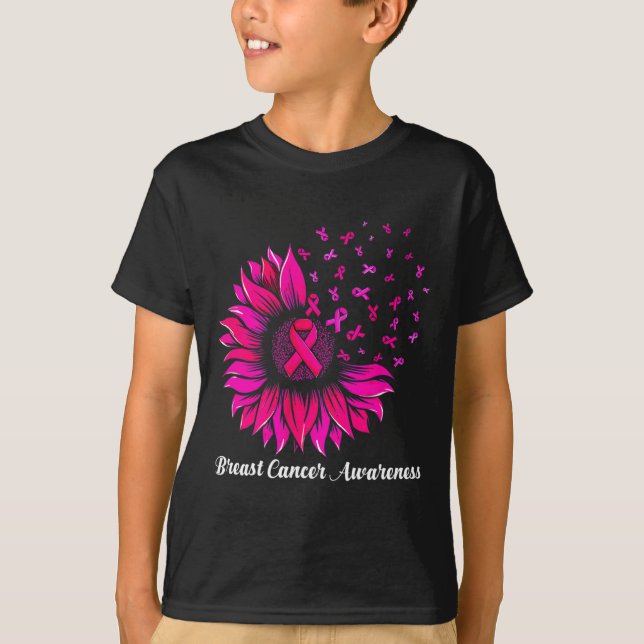 Camiseta Mujeres de conciencia sobre el cáncer de mama rosa (Anverso)