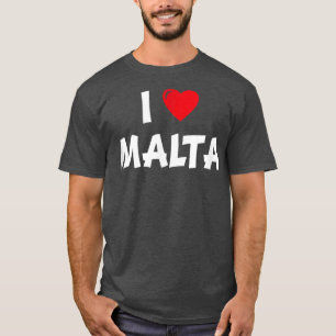 Camiseta Mujeres de corazón rojo Hombres festejan maltés me