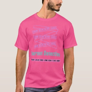 Camiseta Mujeres de Crimen Real Rosa Púrpura Azul Detective