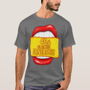 Camiseta Mujeres de cumpleañosSiempre Fantásticas Labios Ro