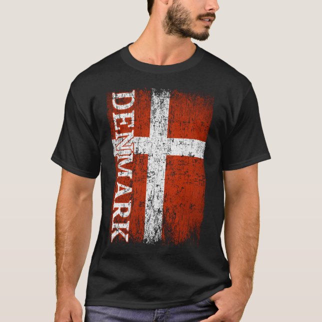 Camiseta Mujeres de Dinamarca de regalo de bandera Hombres  (Anverso)