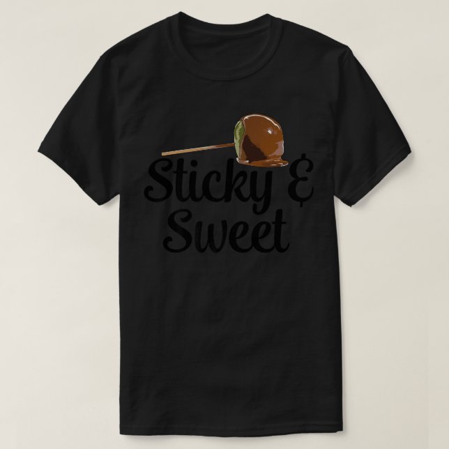 Camiseta Mujeres de dulces y dulces postres de manzana pega (Diseño del anverso)