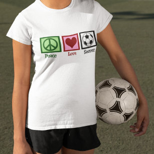 Camiseta Mujeres de fútbol de amor por la paz