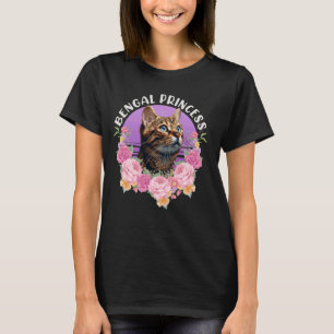 Camiseta Mujeres de gato bengalí BENGAL PRINCESS Mami de ga