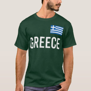 Camiseta Mujeres de Grecia Hombres Niños Bandera de Grecia