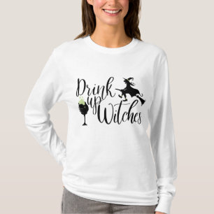 Camiseta Mujeres de Halloween beben brujas divertida regalo