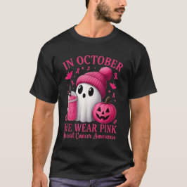 Camiseta Mujeres de Halloween con cáncer de mama en octubre