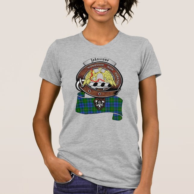 Camiseta Mujeres de Johnstone Clan Badge (Anverso)