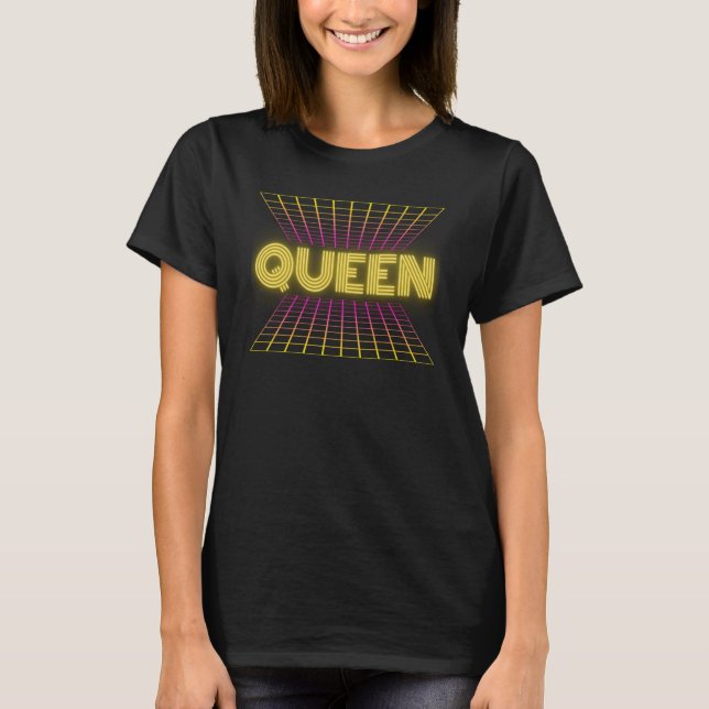Camiseta Mujeres de juegos retro de cumpleaños de la Reina  (Anverso)
