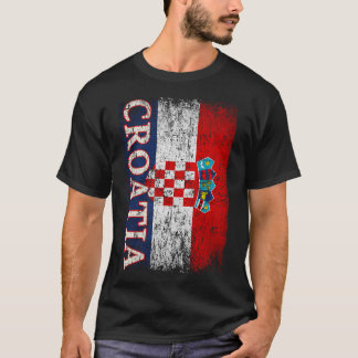Camiseta Mujeres de la bandera de Croacia Regalo hombres ni
