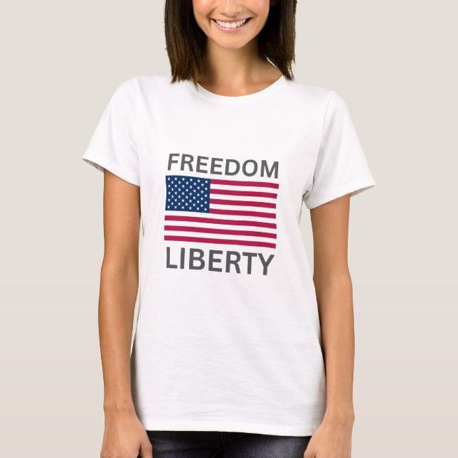 Camiseta Mujeres de la bandera estadounidense Freedom™ (Anverso)