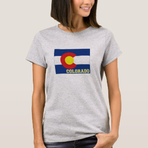 Camiseta Mujeres de la bandera y del mapa del estado de
