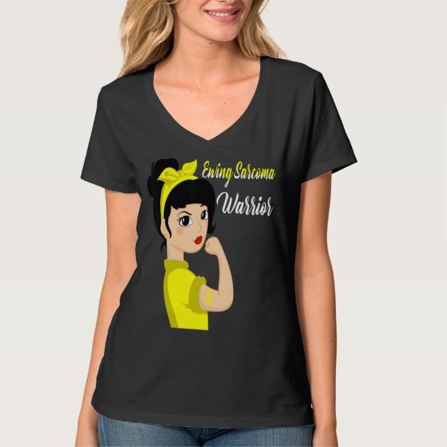 Camiseta Mujeres de la cinta amarilla guerrera de la Sarcom (Anverso)