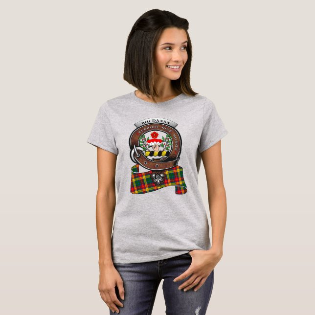 Camiseta Mujeres de la Insignia de Clan Buchanan (Anverso completo)
