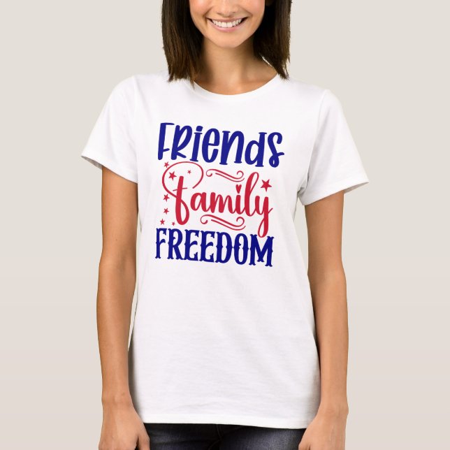 Camiseta Mujeres de la libertad de la familia de amigos (Anverso)