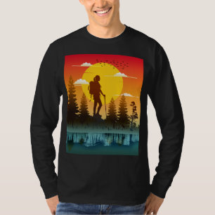 Camiseta Mujeres de la naturaleza caminando al atardecer