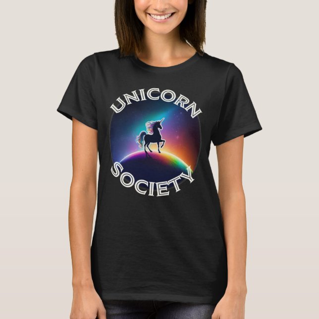 Camiseta Mujeres de la Sociedad Unicornio (Anverso)