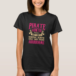 Camiseta Mujeres de la tía pirata Jolly Roger Freebooter