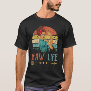Camiseta Mujeres de la vida cruda Rosie Vintage Retro Decor